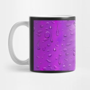 purple again, raindrops Mug